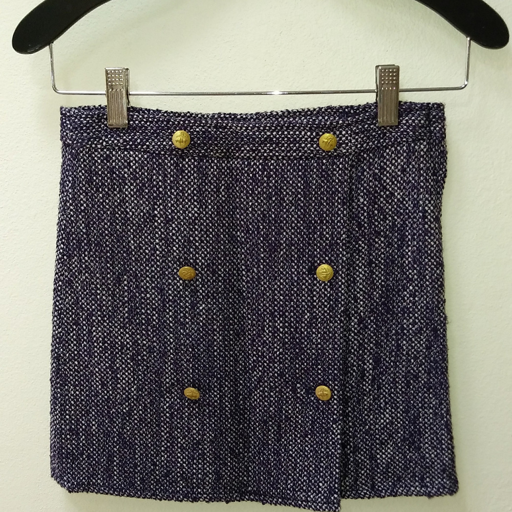 Brooks Brothers Fleece Blue Skirt, Girls 6 & 8